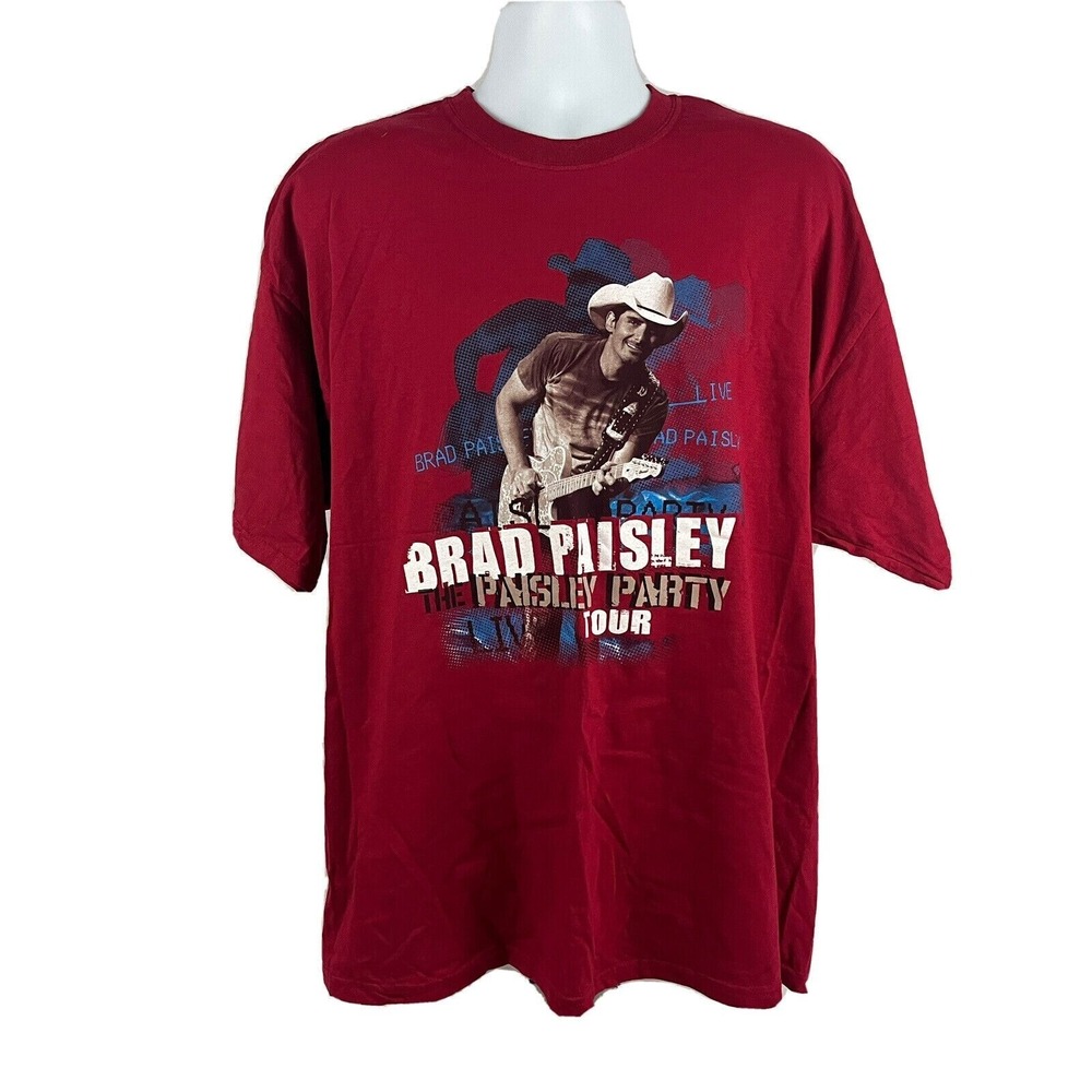 BRAD PAISLEY 2008 Paisley Party Concert Tour Band T-Shirt Country Music